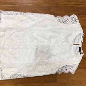 Cable & Gauge White Lace Top